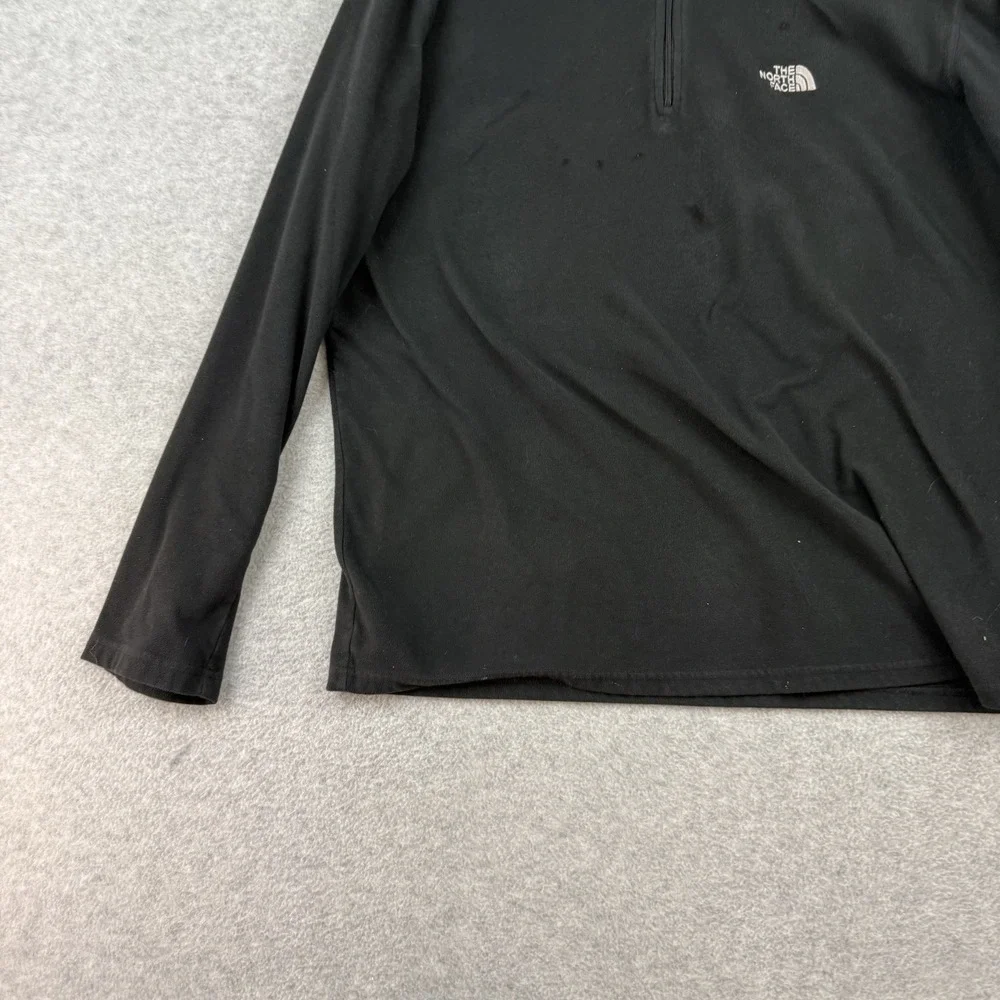 The North Face TKA 100 Black Mens M Quarter Zip Pullover Fleece Jacket Gorpcore